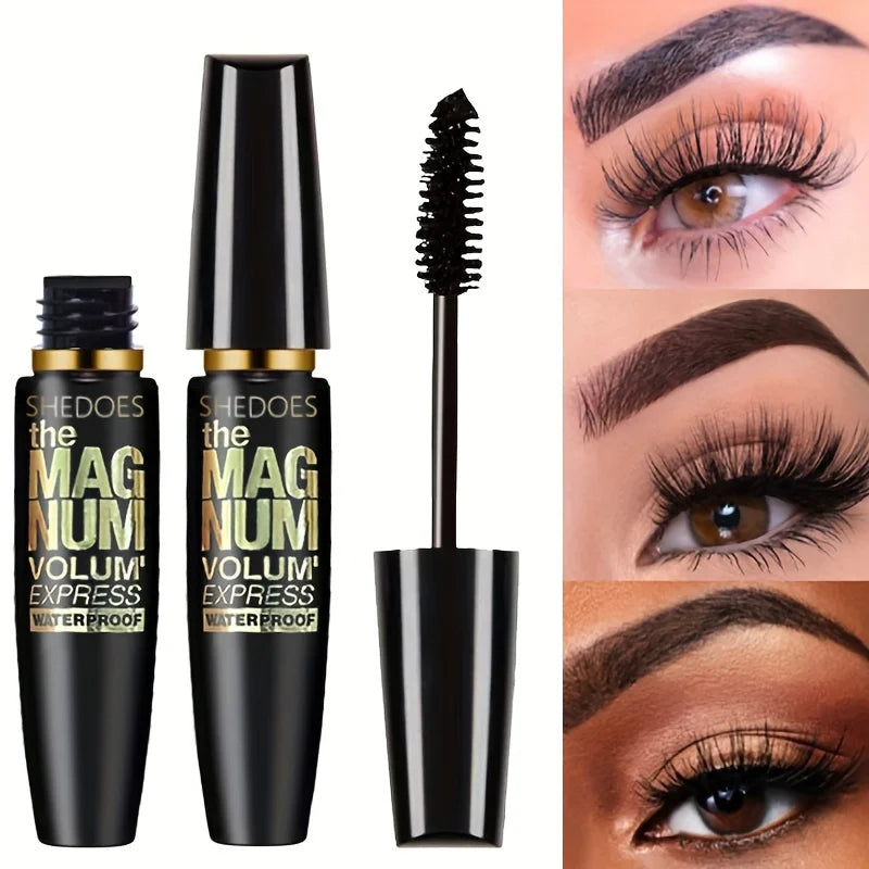 4D Black Mascara - Lengthening, Volumizing, Curling, Waterproof