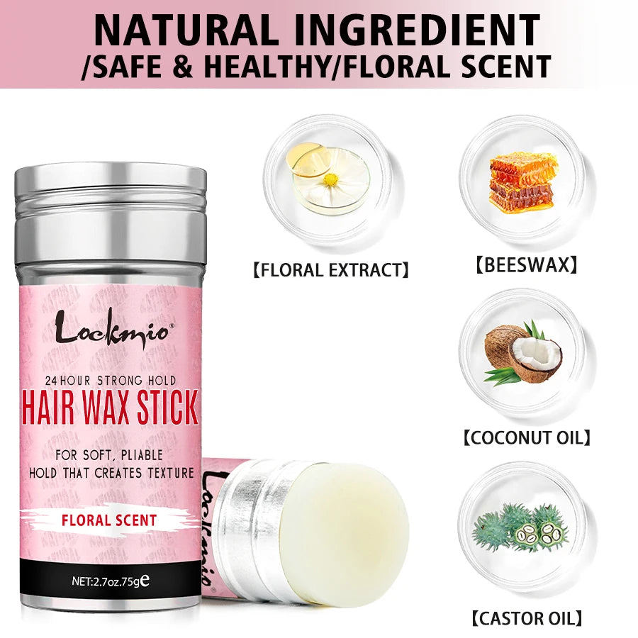 💁♀️Lockmio Professional Hair Styling Wax - Perfect Hold, Natural Shine, and Long-Lasting Control!