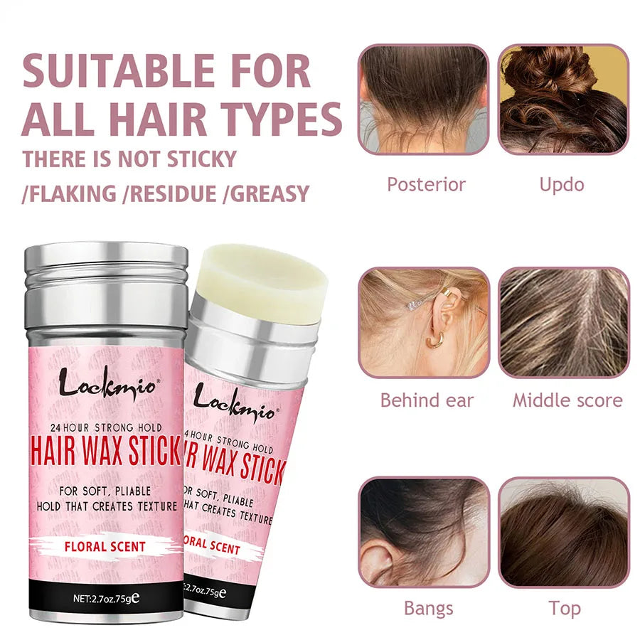 💁♀️Lockmio Professional Hair Styling Wax - Perfect Hold, Natural Shine, and Long-Lasting Control!