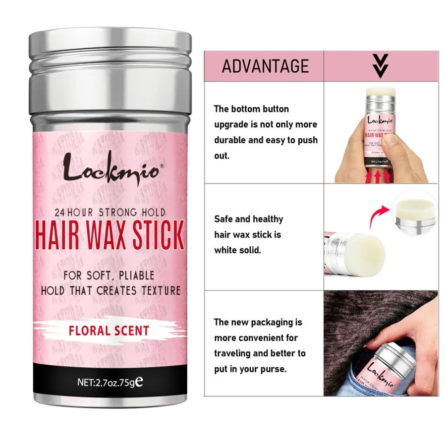 💁♀️Lockmio Professional Hair Styling Wax - Perfect Hold, Natural Shine, and Long-Lasting Control!