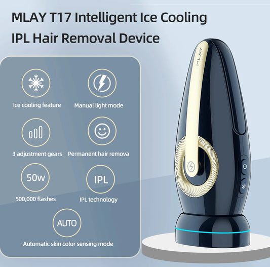 🌸 MLAY T17 hair removal device with cooling technology ❄️